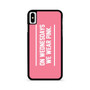 On Wednesdays We Wear Pink iPhone X / XS | iPhone XS Max Case On Wednesdays We Wear Pink iPhone X / XS | iPhone XS Max Case
