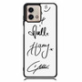 One Direction Signatures 2 Motorola Moto G Stylus Case
