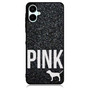 Black Glitter Victoria's Secret Samsung Galaxy A06 Case