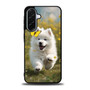 Cute puppy catching butterfly Samsung Galaxy A36 5G Case