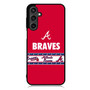 Atlanta Braves Label Samsung Galaxy A55 Case