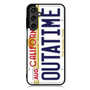 Outatime Back To The Future California License Plate Samsung Galaxy A55 Case