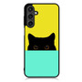 Cute Black Cat Samsung Galaxy A55 Case