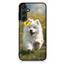 Cute puppy catching butterfly Samsung Galaxy A55 Case