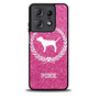 Glitter Pink Dog Logo Motorola Moto Edge 5G 2025 Case