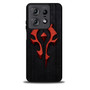 Warcraft With Wooden Pattern Background Motorola Moto Edge 5G 2025 Case