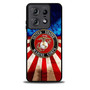 United States Marine Corps on USA Flag Motorola Moto Edge 5G 2025 Case