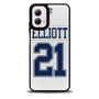 Cowboys Elliott 21 in Pattern Motorola Moto G 5G 2024/ Moto G 5G 2025 Case