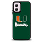 Miami Hurricanes Logo Motorola Moto G 5G 2024/ Moto G 5G 2025 Case