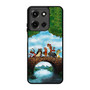 Winnie the pooh playing Motorola Moto G 5G 2025 Case