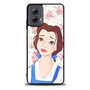 Belle beauty and the beast floral Motorola Moto G Power 5G 2024/ Moto G Power 5G 2025 Case