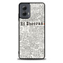 Ed Sheeran All Lyrics Motorola Moto G Power 5G 2024/ Moto G Power 5G 2025 Case