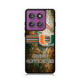 Miami Hurricanes 1 Motorola Moto G Power 5G 2025 Case