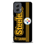 Pittsburgh Steelers Stripe Motorola Moto G Power 5G 2024/ Moto G Power 5G 2025 Case