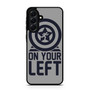 On your left captain america 1 Samsung Galaxy A56 Case