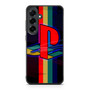 Psychedelic Alien Emoji Pattern Samsung Galaxy S25 FE Case