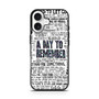 A day to remember Lyrics iPhone 17 Case