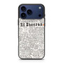 Ed Sheeran All Lyrics iPhone 17 Pro Case Ed Sheeran All Lyrics iPhone 17 Pro Case