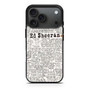 Ed Sheeran All Lyrics iPhone 17 Pro Max Case Ed Sheeran All Lyrics iPhone 17 Pro Max Case