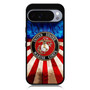 United States Marine Corps on USA Flag Google Pixel 10 Pro Case