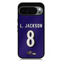 Baltimore Ravens Lamar Jackson Ravens Pride Google Pixel 10/ Pixel 10 Pro/ Pixel 10 Pro XL Case