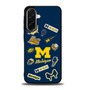 Michigan Wolverines themed decals Samsung Galaxy A36 5G Case