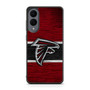 Atlanta Falcons Wooden Style Samsung Galaxy S25 Edge Case