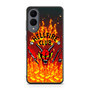 Stranger Things Hellfire Club on Fire Samsung Galaxy S25 Edge Case