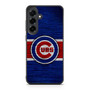 Chicago Cubs Wooden Style Samsung Galaxy S25 FE Case