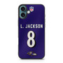 Baltimore Ravens Lamar Jackson Ravens Pride iPhone 16 Plus Case