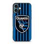 Quakes San Jose Soccer iPhone 16 Plus Case