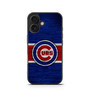 Chicago Cubs Wooden Style iPhone 16 Series Case