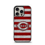 Cincinnati Reds Wooden Style iPhone 16 Pro Case