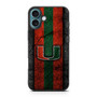 Miami Hurricanes  Asphalt Style iPhone 16 Plus Case