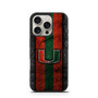 Miami Hurricanes  Asphalt Style iPhone 16 Pro Case