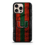 Miami Hurricanes  Asphalt Style iPhone 16 Pro Max Case