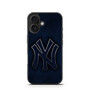 New York Yankees Blue metal iPhone 16 Series Case