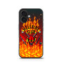 Stranger Things Hellfire Club on Fire iPhone 16 Series Case