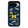 Michigan Wolverines themed decals GOOGLE PIXEL 10 Pro Case