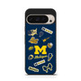 Michigan Wolverines themed decals GOOGLE Pixel 9 Pro Case