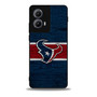 Houston Texans Wooden Style Moto Edge Case