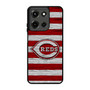 Cincinnati Reds Wooden Style Moto G 5G 2025 Case