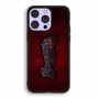 Atlanta Braves Red Metal Style iPhone 14 Pro Case