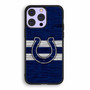 Indianapolis Colts Wooden Style iPhone 14 Pro Case