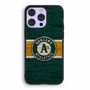 Oakland Athletics Wooden Style iPhone 14 Pro Case