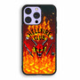 Stranger Things Hellfire Club on Fire iPhone 14 Pro Case