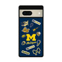 Michigan Wolverines themed decals Google Pixel 7/ Pixel 7 Pro/ Pixel 7a Case