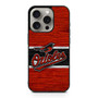 Baltimore Orioles Wooden Style iPhone 15 Pro Case