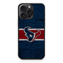 Houston Texans Wooden Style iPhone 15 Pro Max Case
