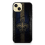 New Orleans Saints Asphalt Style iPhone 15 Plus Case